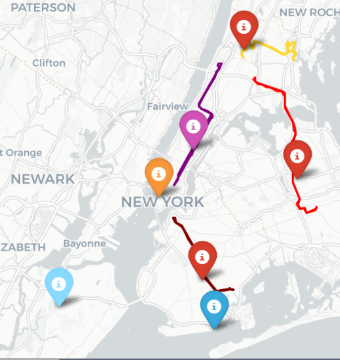 CUNY Campus Network Map - Updated Routes